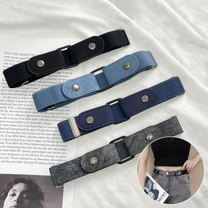 Belts Adjustable Stretch Elastic Waist Band Invisible Buckle-Free For Women Men Jean Pants Dress No Buckle Easy To Wear