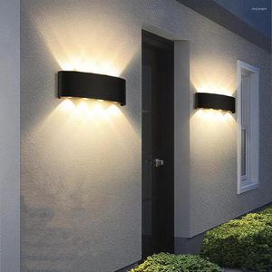 Vägglampa ljus utomhus LED-lampor hög ljusstyrka vattenbeständig rostsäker för enkel korridorinstallationsbelysning