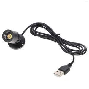 Vägglampa USB Liten Spotlight smycken Display under skåp USB-driven minilampor inomhus aluminiumlegering LED-lampor
