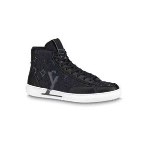 En kaliteli gündelik ayakkabılar tasarımcısı Charlie Spor Sneakers Trainer Sneakers Blazer Kadınlar Erkek Lüks Rivoli Baskı Eğitmenleri Gerçek Deri Boyut