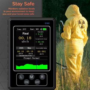 Nuclear Wastewater Detector, Nuclear Radiation Detector, Geiger Counter, Dosimeter, Meter, Detecting for Home Outdoor Offices