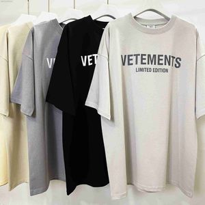 Мужские футболки хорошего качества 2023SS Vetements Limited Edition Fashion Fort Fort