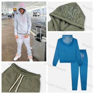 Mens Sweatshirts Y2K Women Streetwear Casual Hoodie Synaworld Oversized Two Piece Set Sweatshirt Tracksuit Hoodies World Men Clothes yh