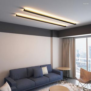 Taklampor minimalistisk kreativ lampa modern LED -bakgrund ljus vardagsrum sängen aluminium ligering