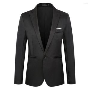 Мужские костюмы одиночный западный пальто маленький костюм Slim Fit Корейская версия