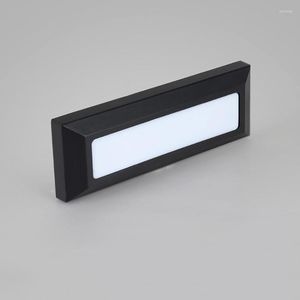 Lâmpada de parede à prova d'água para escada interna e externa LED - etapa montada em superfície para iluminação de corredor de jardim