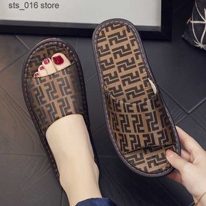 Slippers Lisapie Women Slides Luxury Brand Designer نمط Indoor Indoor Flat Non Slip Slippers Summer Contlals Shoes for Men T230828