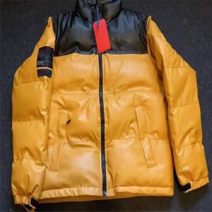 Мужские кожаные куртки на север Новый узор вниз по питке с буквой высококачественные зимние пальто спортивные повседневные парки StreetWeartop Mens898 M-XL