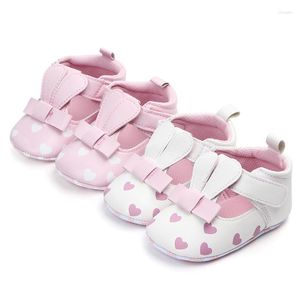 Erste Wanderer 0-18M geborene Baby-Mädchen-Schuhe Frühling und Herbst kubische Ohr-Mädchen-nette Kleinkind-Liebes-flache Großhandel