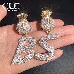 Подвесные ожерелья CUC доллар сумки залог Начальные буквы.