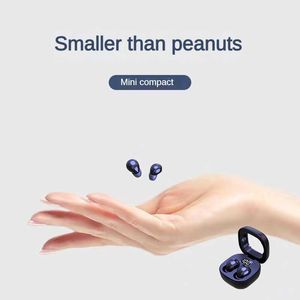 SK19 Wireless Bluetooth HeadphonesTWS In-Ear Invisible Sleep EarbudsWith Mic Noise Cancelling Earphones HIFI Music Headset HKD230828