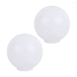 Wall Lamp 2 Pcs Fence Lampshade Accessory Glass Pendant Light Ceiling Simple Acrylic Home Cover Fitting