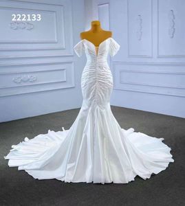 Abiti a sirena in morbido raso abiti con spalle scoperte Sweetheart Wedding SM222133