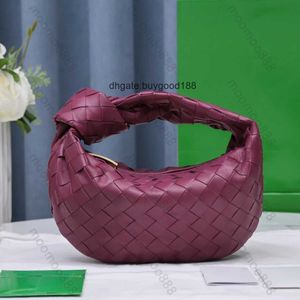 10A Designer di qualità a specchio Mini borse jodie da 28 cm Donne di lusso Hobo borse nera Intrecciato in pelle Clutch Clutch Lambskin Crush pelle Woven borsa