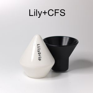 Manuella kaffekvarnare LilyDrip Filter Transformer Ceramic Pour Over Maker Set förbättrar droppflödeshastighetstillbehör för bar 230829
