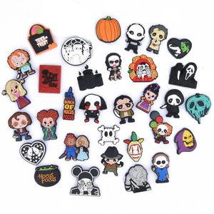 Sko delar tillbehör paket med pvc charms halloween fest dekorationer hemsk film armband julklappar släpp leverans otzrw