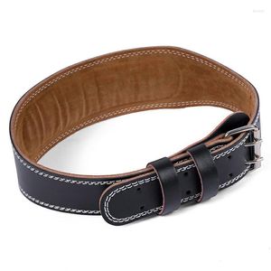 Waist Support Sports Safety Belt Protection Fitness Deep Squat Hard Pull Weightlifting PU Leather