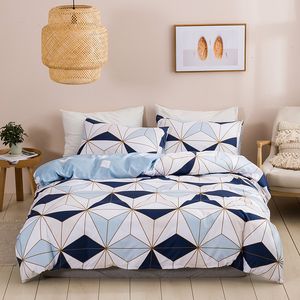 Zestawy pościeli geometryczne Queen Set King Size Soft Wygodna podwójna kołdra 220x240 Trwałe zestawy 200x200 230828