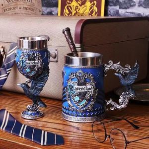 Волшебная школа из нержавеющей стали Fun Water Cup 3D Sculpture Vintage Personalized Beer Cup Gift Vholderer