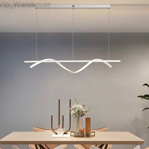 Nordic LED -ljuskronor Vit minimalism tak hängande lampor för levande matsal Novelty Kökslampor Heminredning Belysning HKD230829