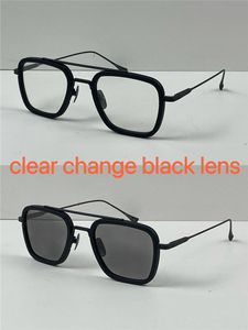 Fotokromik güneş gözlükleri lens renkleri güneş ışığında kristal berraklığında değişti 006 kare çerçeveler vintage popüler stil UV400 koruyucu açık gözlük