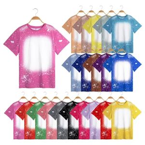 Família combinando roupas sublimação em branco lixívia camisetas para impressão diy foto pai-filho roupas camiseta aniversário camisetas casuais whoesale i0829