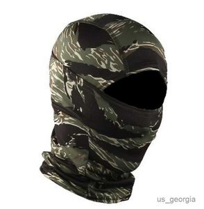 Masowe maski na twarz szyi gaiter rower maska ​​taktyczna szalik wojskowy gaiter men bilansowy kobietę pałąk na głowę trawa twarz r230828