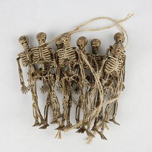 Dekorativa föremål Figurer 8st Horrible Simulation Skeleton Ornament Halloween Party Haunted House Parts Party Gynnar Holiday Diy Decorations 230828