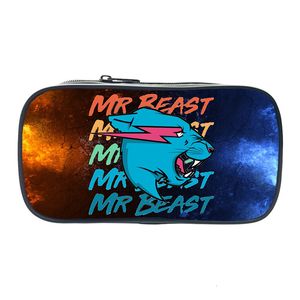 Kozmetik Çantalar Kılıflar Bay Wolf Beast Lightning Cat Case Pencil Bag Makyaj Kutusu Çocuk Okul Malzemeleri Hediye Kırtasiyesi 230828