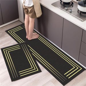 Carpet Kitchen Mat Bathroom Floor Washable Anti Slip Entrance DoorMat Bedroom Living Room Long Bedside Area Hallway Soft Rug 230828