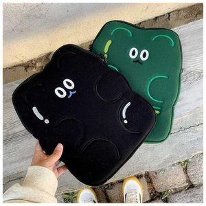 Cute Bear Loptop Tablet Case Bag 11 12 13 Inch Women Notebook Bag for Macbook Air IPad Pro 9.7 10.2 12.9 Inch ASUS Storage Pouch HKD230828