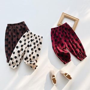 Calças primavera outono verão legging algodão meninas meninos calças compridas da criança do bebê menino menina leggings dot crianças roupas