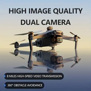 Dual High Definition Camera Drone med 360 ﾰ Night Version Hinder Undvikande, 8 miles 5G Bildöverföring, fördröjning Fotografi, GPS Automatisk avkastning