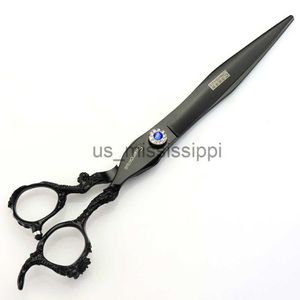 Scissors Shears Scissors professional Japanese 440c hairdressing tools 8 inch hair cutting scissors barber haircut free custom x0829
