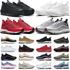 nike air max 97 airmax 97 running shoes men women 97s Triple Black White Gold Silver Bullet Sean Wotherspoon Gym Red Bred Midnight Navy Mens Trainers Outdoor Sneakers