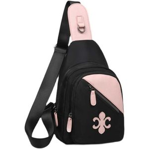 HBP Bolsa de peito feminina 2023 nova versão coreana Versátil oxford pano mini sacos de peito casual lona pequena mochila rosa bolsa mensageiro multifuncional