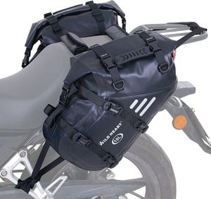 Duffel Bags WILD HEART Motorcycle Saddlebags Waterproof 36L Side Pannier Bag Trunk Accessory 230828