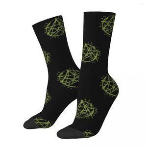 Herrensocken, lustig, glücklich, Necronomicon, Siegel, Symbol, okkult, Vintage, Harajuku, Cthulhu, Mythos, Hip Hop, Crew, verrückte Socken, Geschenk, bedruckt