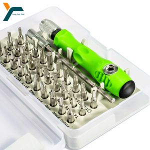 Chaves de fenda 32 em 1 conjunto de chave de fenda magnética precisão chave de fenda bits reparação torx catraca chave de fenda para telefone portátil ferramenta de mão antiderrapante 230828
