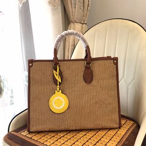 Drafting Totes Large Capacity Shopping Bag Handbag Velvet Letter Dismantling Tag Pure Leather Handle High Quality Mommy Bags Striped Interior