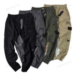 Projektant Mężczyźni Stones Island Cargo Spodnie Tata Leggingi Pants Lose Rozmiar Szerokie nogi spodni Harlan Spodnie swobodne szorstkie spodnie jesień i zimowe multi kieszeni sporne spodnie sportowe AZ