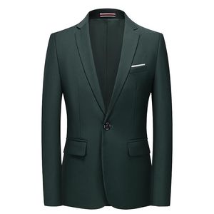 Herrdräkter blazers lila röda himmelblå rosa gul grön blazer för män smal passformig en knapp blazer rockar formella bröllopsdräkt jackor 230829