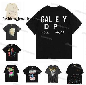 Galeriler Tee Depts T Shirts Erkek Tasarımcı Moda Kısa Kollu Pamuk Tees Mektupları Yüksek Sokak Luxurys Kadın Dealure Unisex Üstleri S-XL