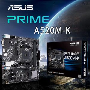 Motherboards AMD PRIME A520M-K Sockel AM4 Motherboard DDR4 64GB PCI-E 3.0 M.2 Desktop Mainboard Ryzen CPU Overlocking 5000