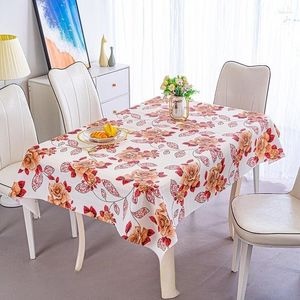 Table Cloth EVA Tablecloth Waterproof Oil-proof And Ironing Garden Flower Washless Rectangular