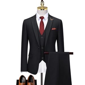 Herrenanzüge, Blazer, maßgeschneidert, Bräutigam, Hochzeitskleid, Blazer, Hosen, Business, hochwertige klassische Hosen 21490271 230828