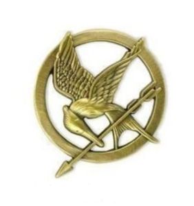 Sıcak Film The Açlık Oyunları Antique Bronz Kaplama Mockingjay Pin Broş