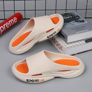 Terlik Yaz Evi Erkekler Flip Flops Kalın Slaytlar Moda Platformu Su Ayakkabı Açık Sandalet Zapatos de Hombre