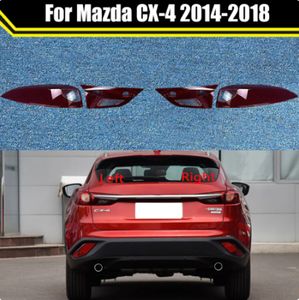 Auto Tail Lamp Light Case för Mazda CX-4 2014-2018 CAR BACKA BAILT LINS COVER LAMPSHADE GLASSLAMPCOVER CAPS TAILLAMP SCAL