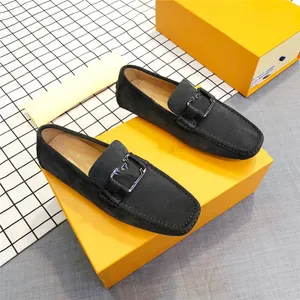 Designer Men Loafers Soft Moccasins High Quality Spring Autumn Luxury Genuine Leather Shoes Men Warm Flats Driving Shoes